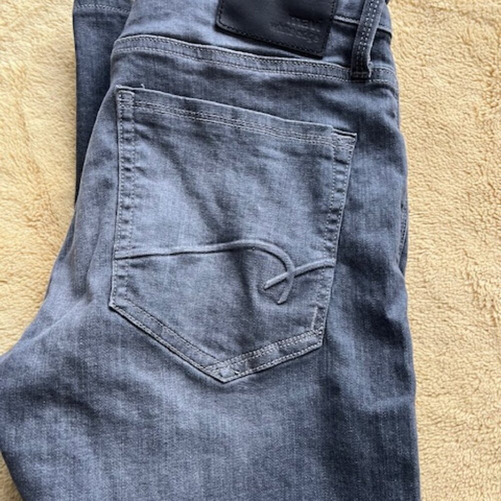 Mavi Marcus White Edge Slim Straight Leg Jeans